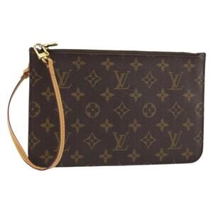 LOUIS VUITTON Monogram Neverfull MM Pouch Accessory Pouch LV Auth BA8844